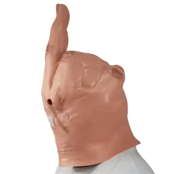 Подпори за изяви, творческа уникална маска за пръстите, приятна латексова маска за средния пръст, странно забавно вирусна латексова маска, който привлича вниманието