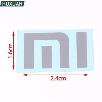5шт Сребристо лого на Етикета на Лаптопа с Метални етикета стикер За лаптоп Xiaomi MI Мобилен Телефон, ТЕЛЕВИЗИЯ 2.4 * 1.6 см