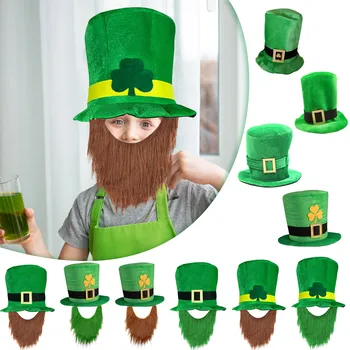 2023 Ирландците, светът бокс Шапка С Лък Централи Зелена Шапка Прическа за Деня на Св. Патрик Празнични Украси Happy Irish Festival Party