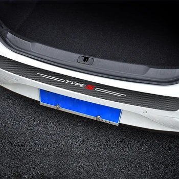 Стикер на вратата на колата, за украса на багажника от въглеродни влакна за Honda Civic TYPER, Автоаксесоари
