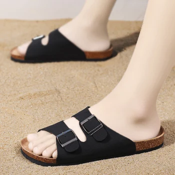 2023 Мъжки сандали Мека удобна нескользящая Мъжки обувки Висококачествени плажни сандали Мъжки сандали-гладиатори Лятна ежедневни обувки на плоска подметка