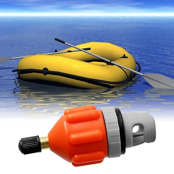 Адаптер въздушен клапан Конвертори изпомпване Аксесоари за надуваеми лодки на Резервни части от Износоустойчива конвертор помпа оранжево