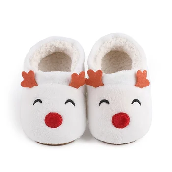 1 чифт бебешки мека ходила в ретро стил с топло елен, мека зима сладко есенно-пролетно детски обувки, нескользящая, за 0-18 м
