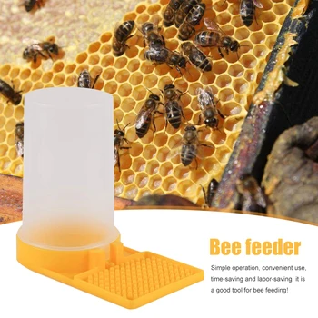 Пластмасов Ясла За Питейна Вода За Пчелите Безопасна Нетоксичная Лесно Вратата За Хранене на Пчелните Гнезда Кутия за Питейна Вода за Пчеларя