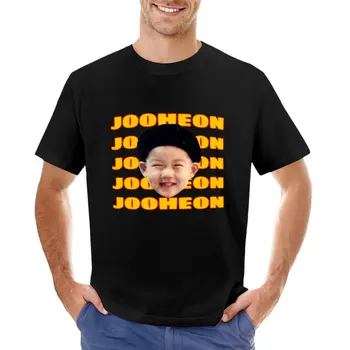 Тениска monsta x baby jooheon с шарките на аниме, тениски големи размери, черна тениска, мъжки ризи с шарени аниме